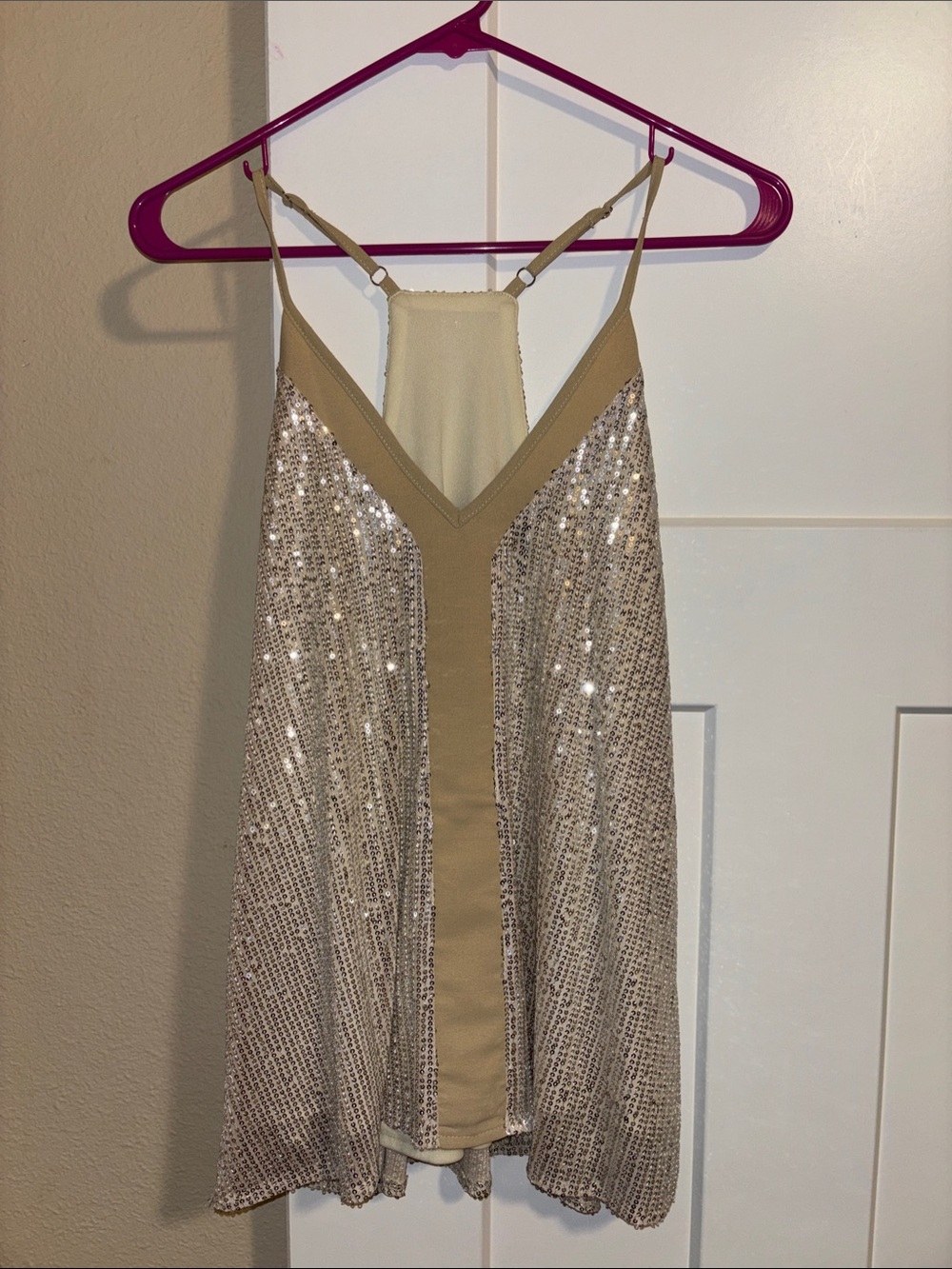 Sequin Taupe boutique Tank